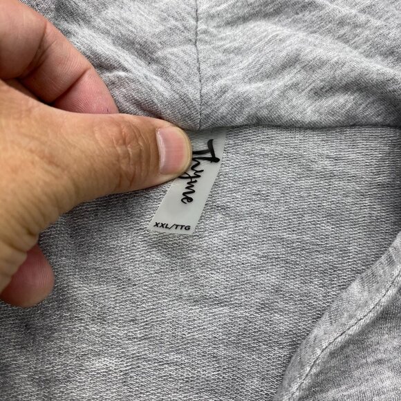 Thyme Nursing Shirt Pajamas Women Maternity Top Size XXL Gray Motherhood Shirt - Picture 2 of 7